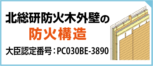 北総研防火木外壁の防火構造