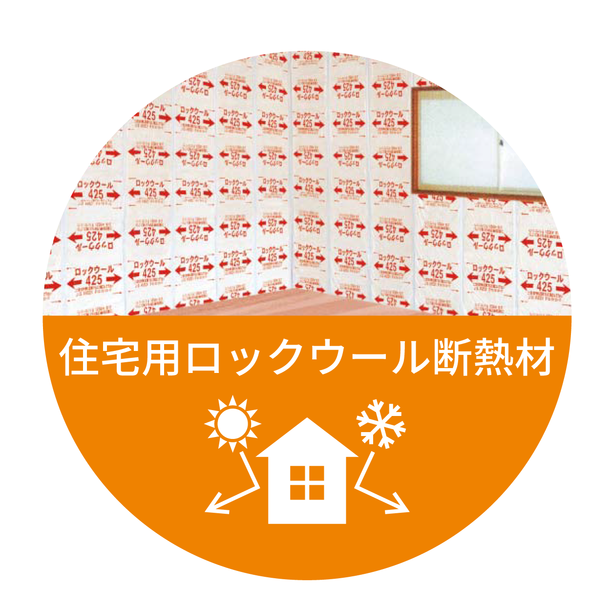 住宅用ロックウール断熱材 画像